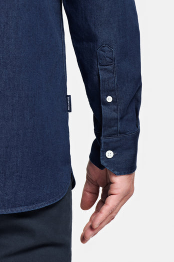 Davis * The Denim Shirt dark blue men's denim shirt | MR MARVIS