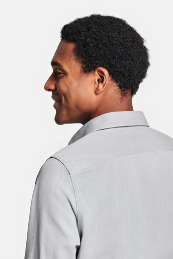 Louis * The Denim Shirt light grey men's denim shirt | MR MARVIS