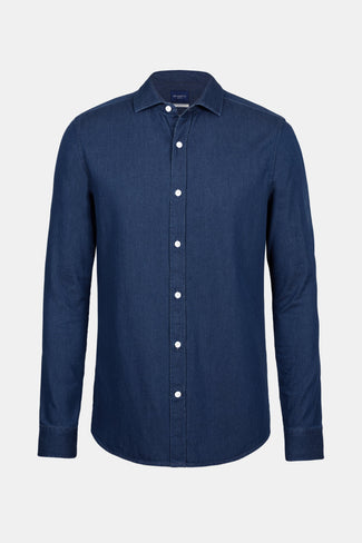 Davis * The Denim Shirt dark blue men's denim shirt | MR MARVIS