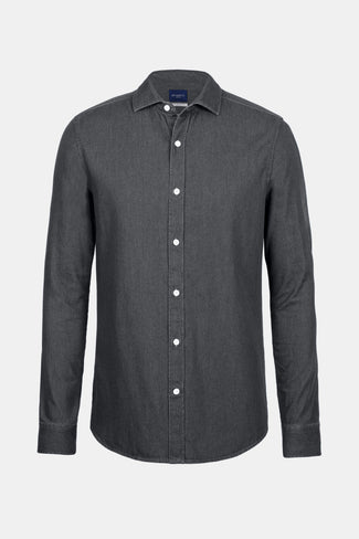 James * The Denim Shirt dark grey men's denim shirt | MR MARVIS