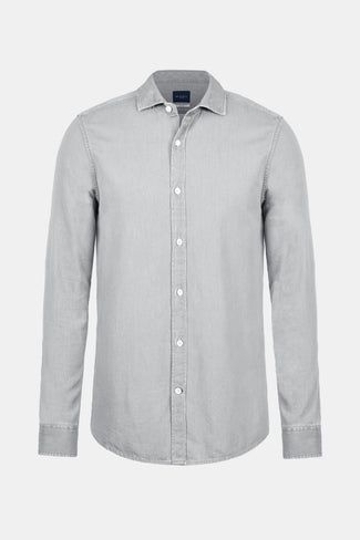 light grey men's denim shirt | MR MARVIS