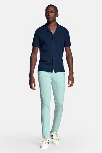 Mints * The Longs mint green stretch cotton men's trousers | MR MARVIS
