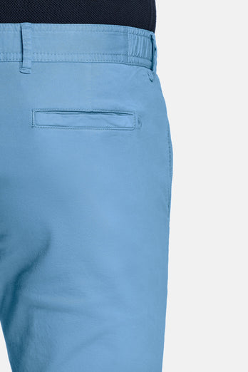 Boulevards * The Longs mid blue stretch cotton men's trousers | MR MARVIS