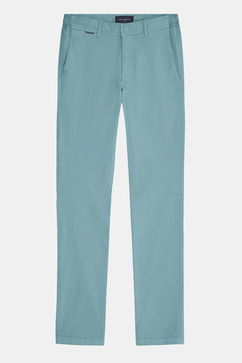 Astons * The Longs blue green stretch cotton men's trousers | MR MARVIS