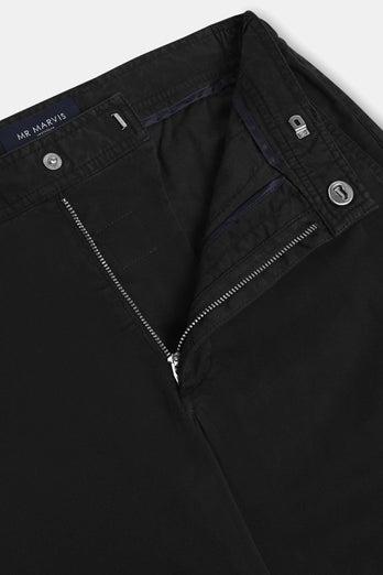 Blackjacks * The Longs black stretch cotton men's trousers | MR MARVIS
