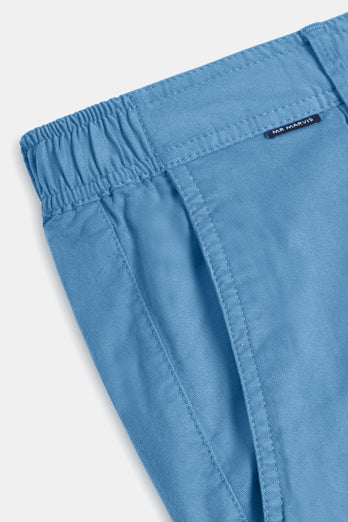 Boulevards * The Longs mid blue stretch cotton men's trousers | MR MARVIS