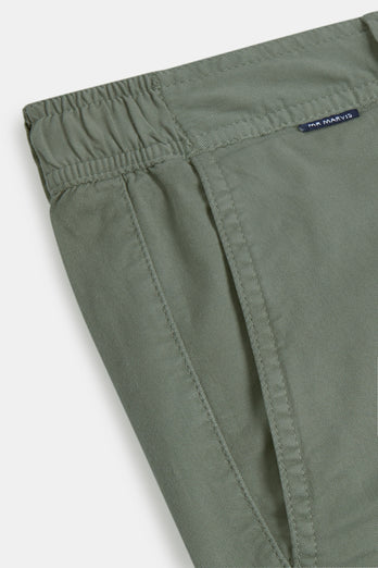 Defenders * The Longs green stretch cotton men's trousers | MR MARVIS