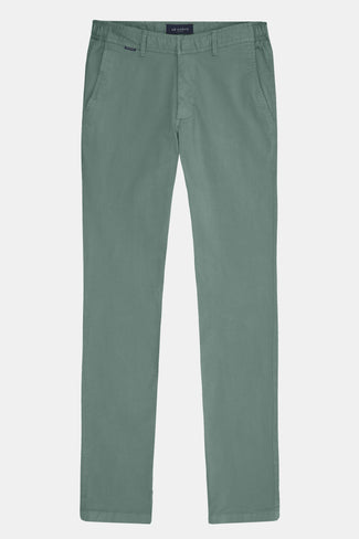 mid green stretch cotton men's trousers | MR MARVIS