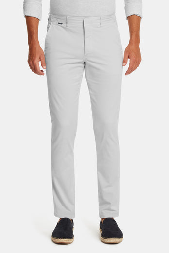Gullwings * The Longs light grey stretch cotton men's trousers | MR MARVIS
