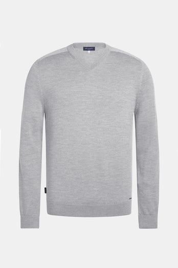 Oysters * The Merino V-neck